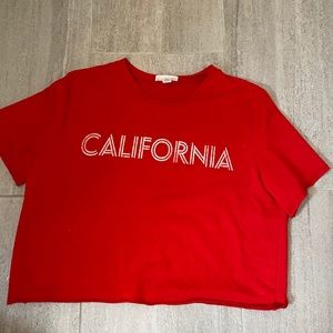 Red Tillys California Crop Top